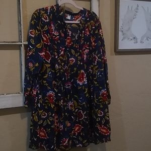 old Navy large navy blue dress
